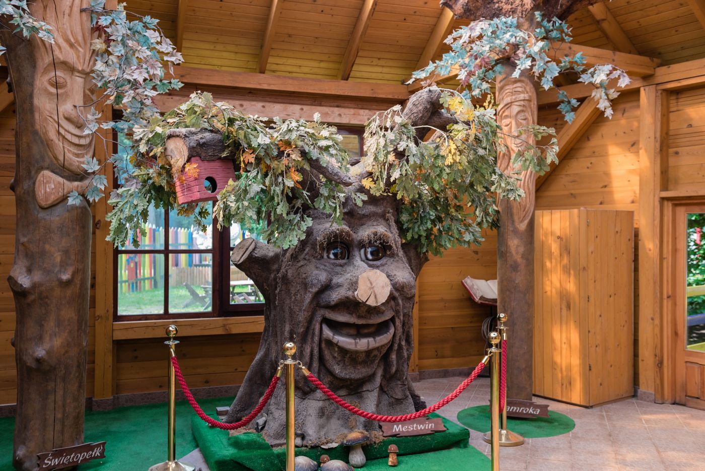 hotel surrounded by forest