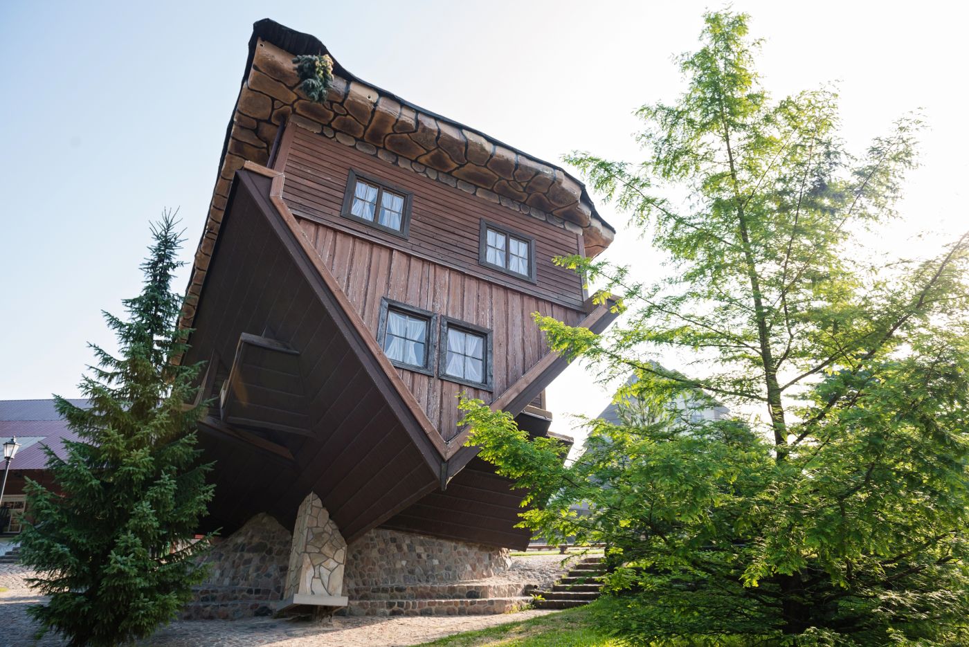 hotel surrounded by forest